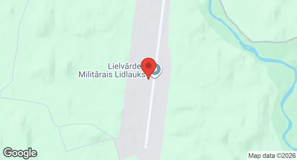 Map of Lielvārde Air Base