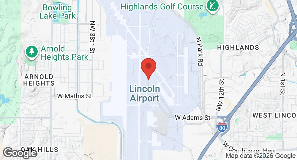 Map of Lincoln Air National Guard Base