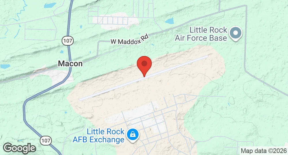 Map of Little Rock Air Force Base