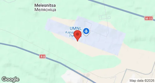 Map of Luninets Air Base