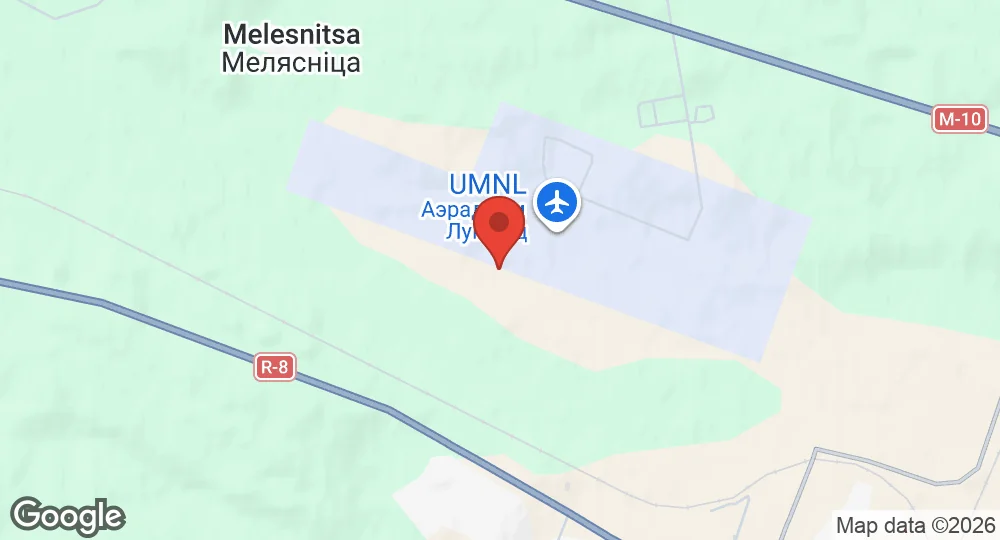 Map of Luninets Air Base
