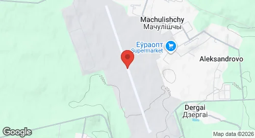 Map of Machulishchy Air Base