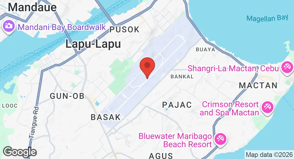 Map of Mactan–Benito Ebuen Air Base