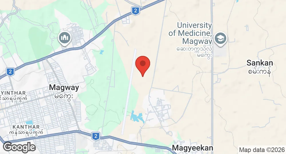 Map of Magway Air Base