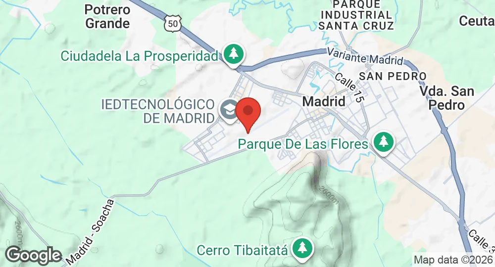 Map of Major Justino Mariño Cuesto Air Base