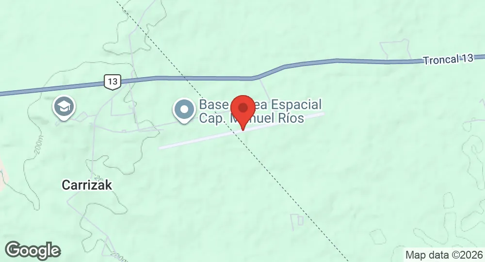 Map of Manuel Ríos Aerospace Base