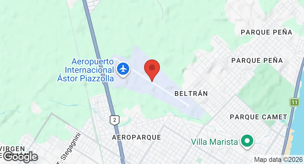 Map of Mar del Plata Air Base