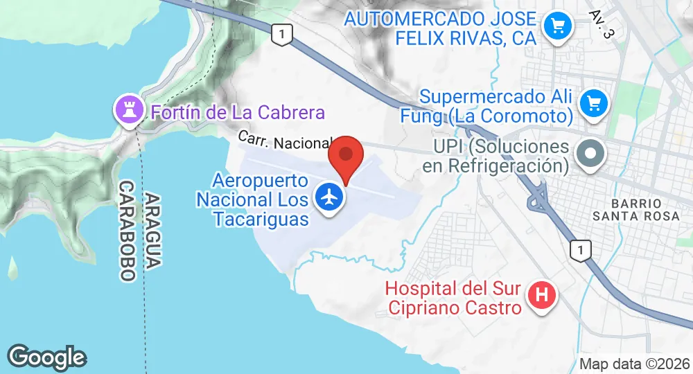 Map of Mariscal Sucre Air Base