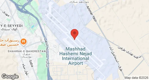 Map of Mashhad International Airport