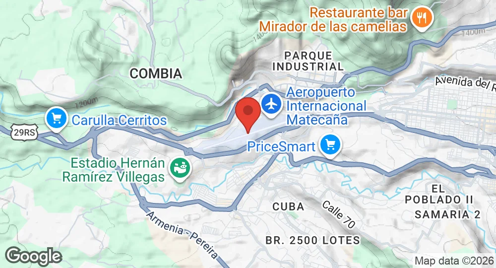 Map of Matecaña International Airport