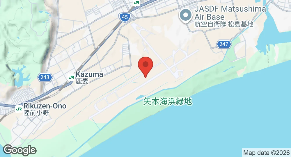 Map of Matsushima Air Field