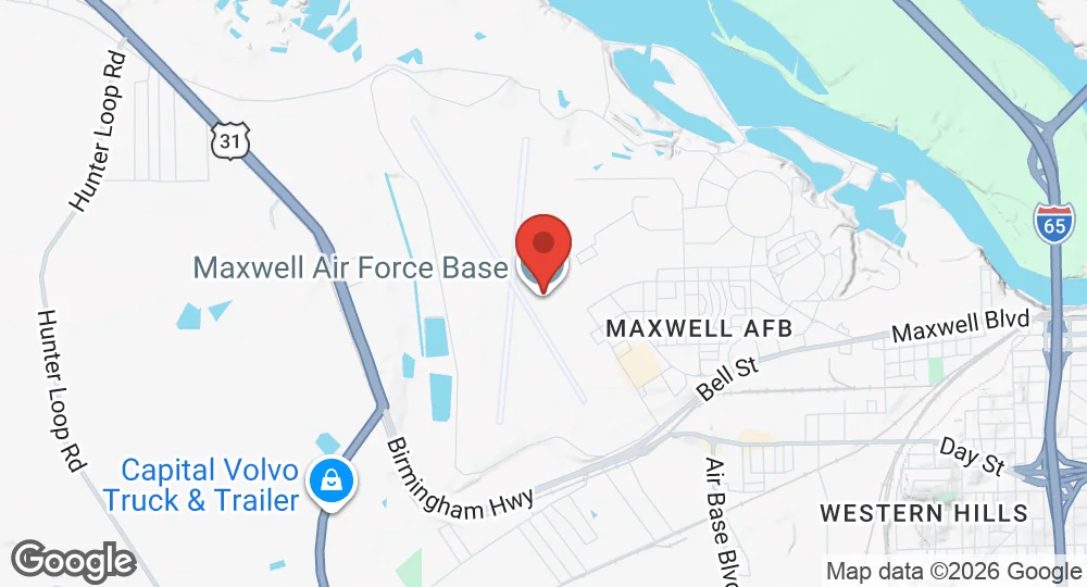 Map of Maxwell Air Force Base