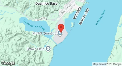 Map of MCAF Quantico