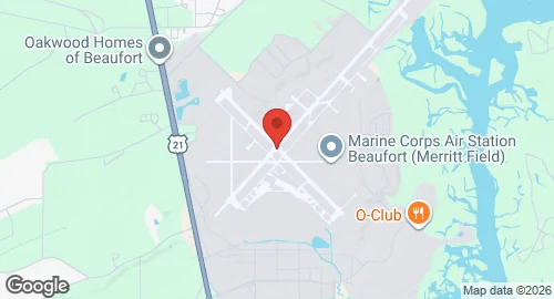 Map of MCAS Beaufort