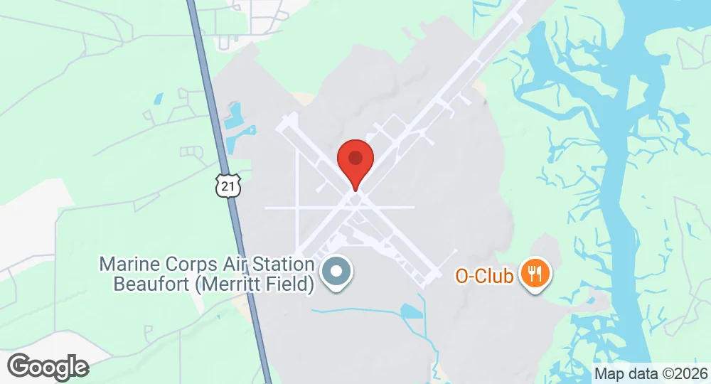 Map of MCAS Beaufort