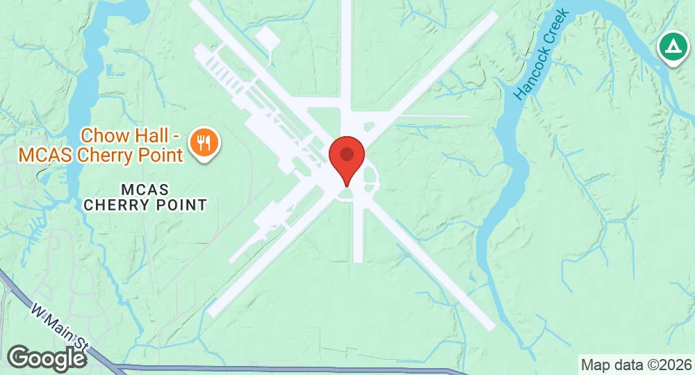 Map of MCAS Cherry Point