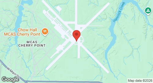 Map of MCAS Cherry Point