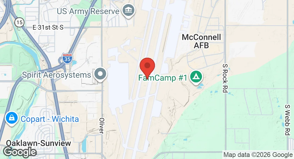 Map of McConnell Air Force Base