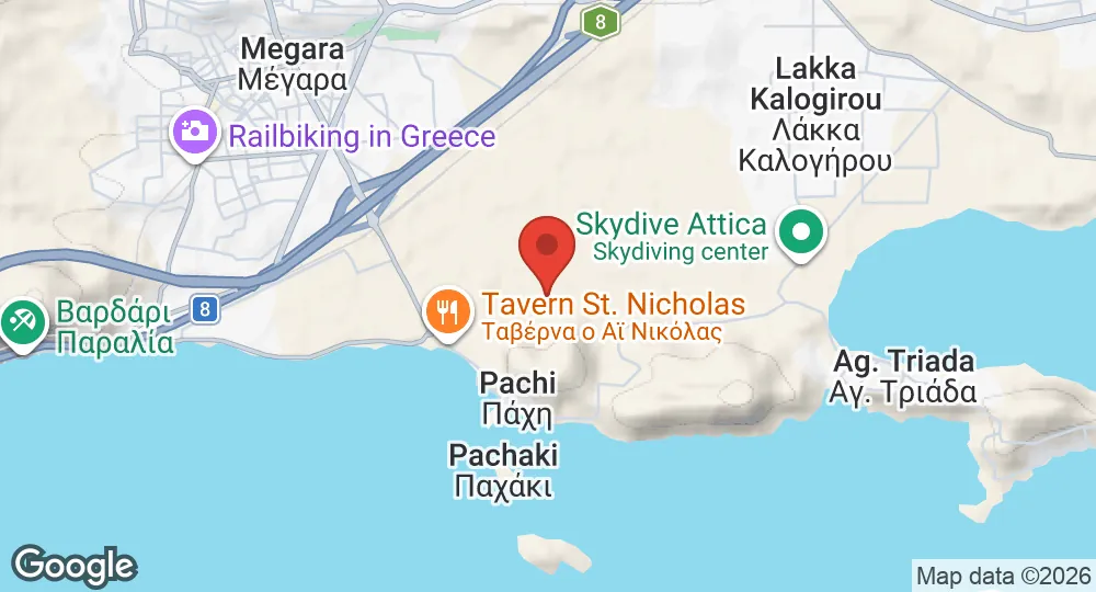 Map of Megara Air Base