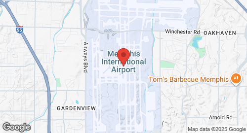Mapa de Memphis Air National Guard Base