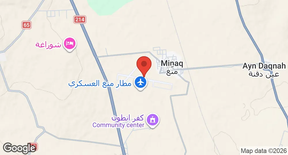 Map of Menagh Air Base