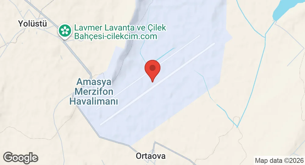 Map of Merzifon Air Base