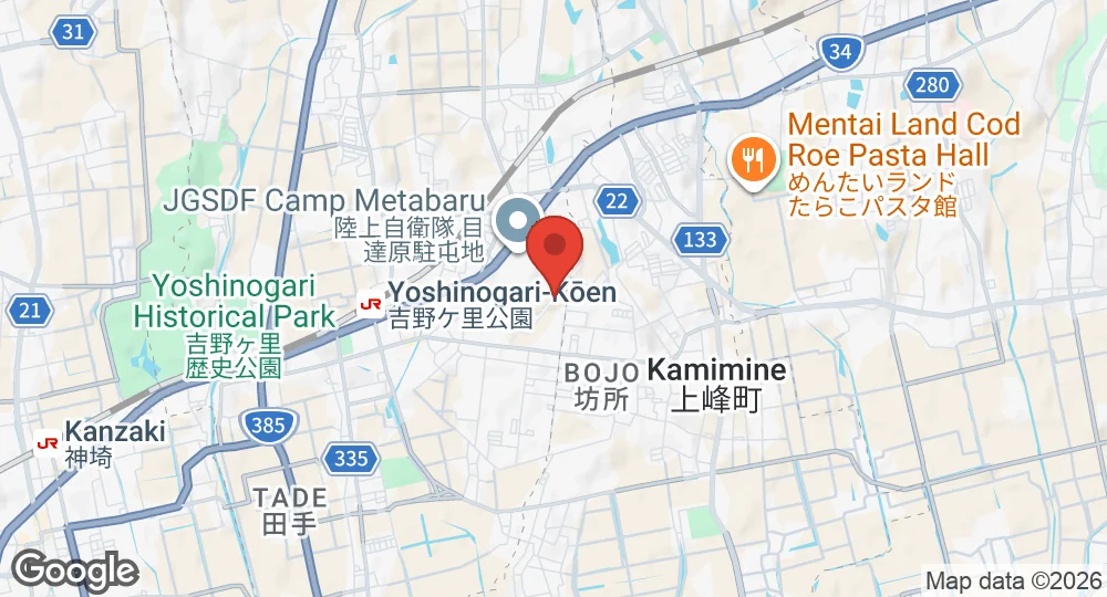 Map of Metabaru Air Field