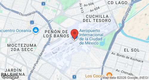 Map of Mexico City International Airport