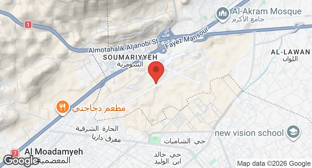 Map of Mezzeh Air Base