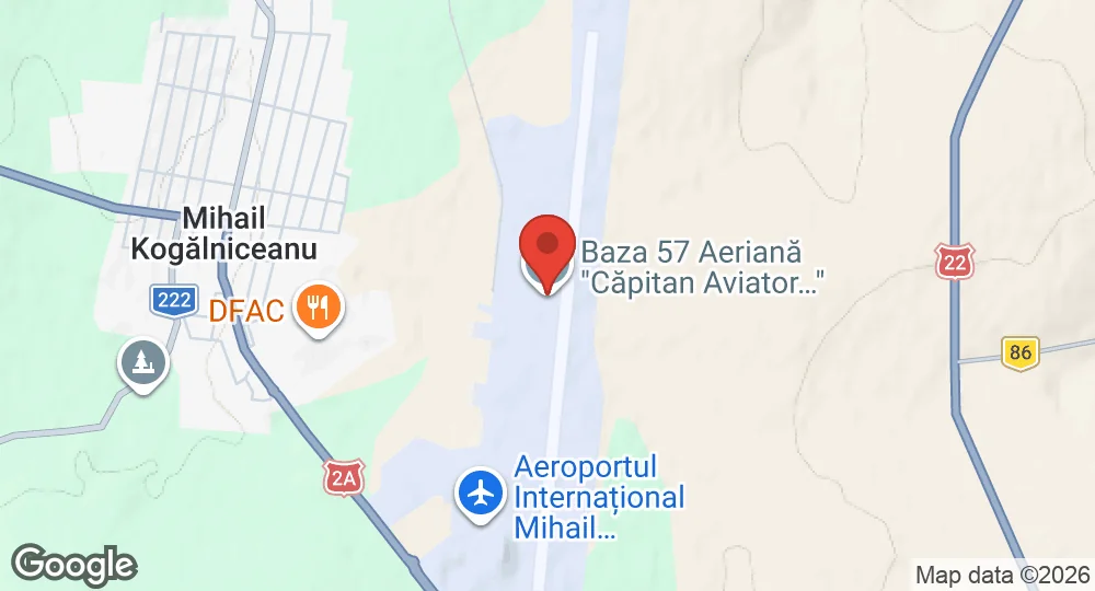 Map of Mihail Kogalniceanu Air Base