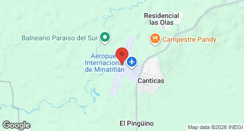 Map of Minatitlán International Airport