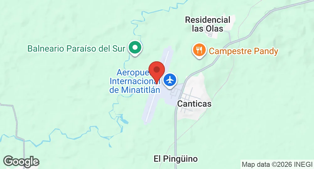 Map of Minatitlán International Airport