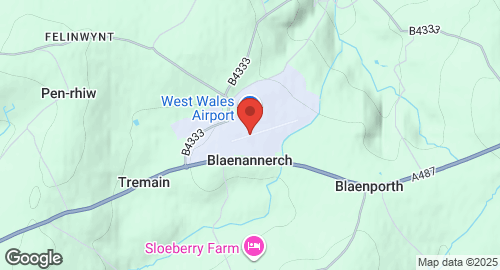Map of MOD Aberporth