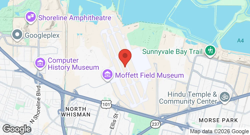 Map of Moffett Federal Airfield
