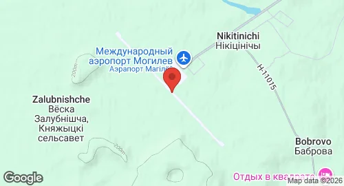 Map of Mogilev Airport