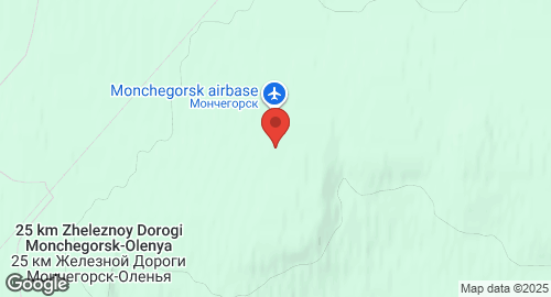 Map of Monchegorsk Air Base