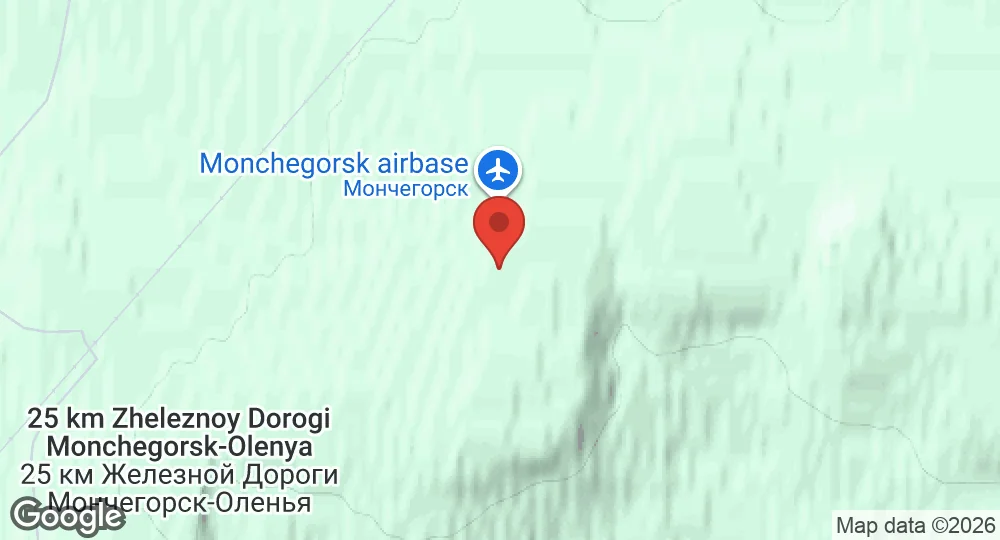 Map of Monchegorsk Air Base