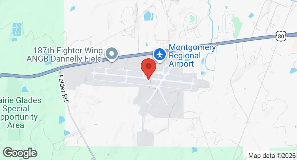 Map of Montgomery Air National Guard Base