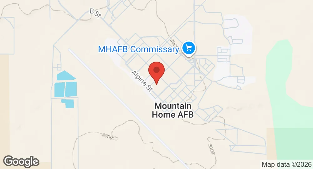 Map of Mountain Home Air Force Base