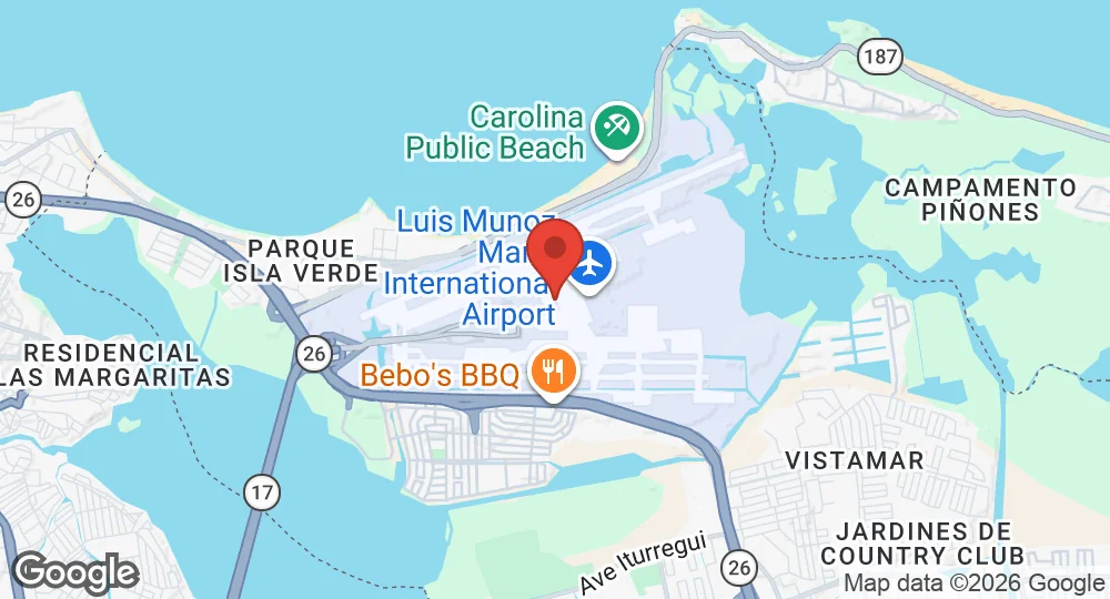 Map of Muñiz Air National Guard Base