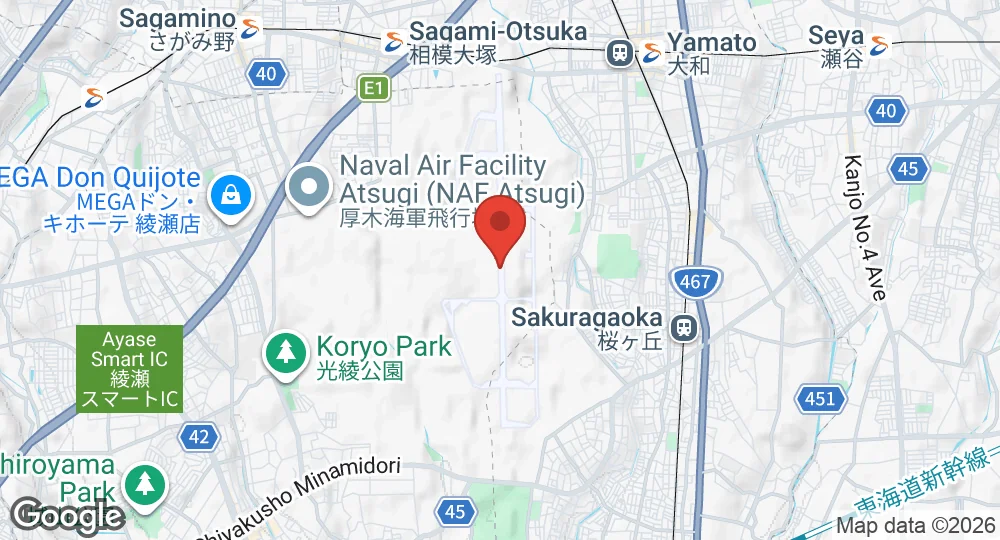 Map of NAF Atsugi