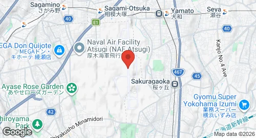 Map of NAF Atsugi