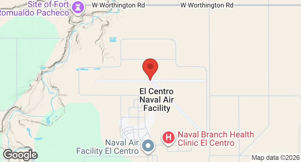 Map of Naval Air Facility El Centro