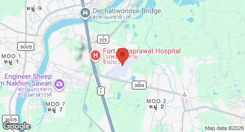 Map of Nakhon Sawan Airport