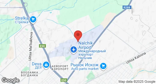 Mapa de Nalchik Air Base