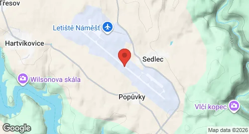 Map of Náměšť Air Base