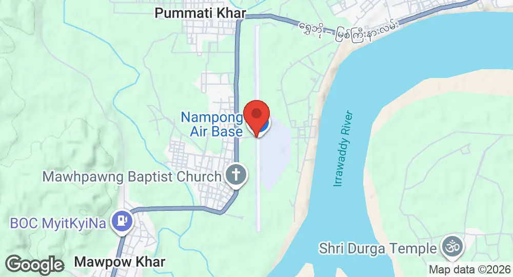 Map of Nampong Air Force Base