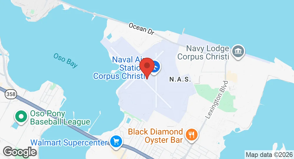 Map of Naval Air Station Corpus Christi