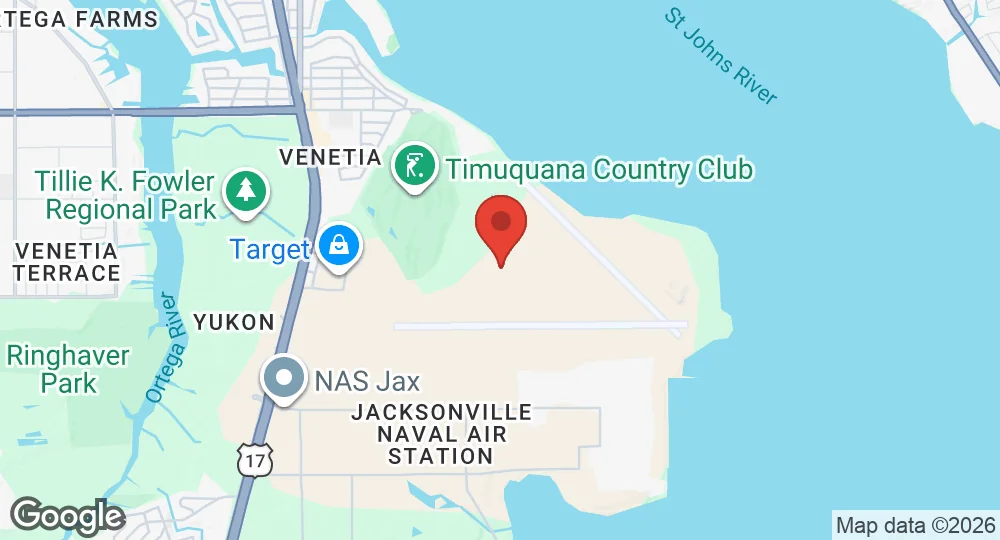 Map of Naval Air Station Jacksonville