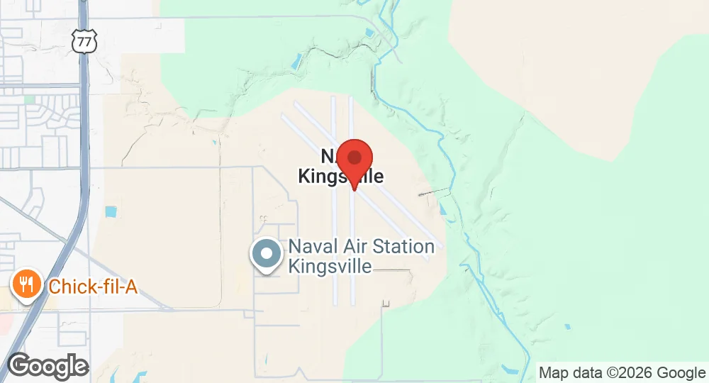 Map of Naval Air Station Kingsville